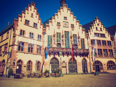 retro look frankfurt city hall