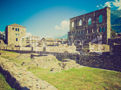 retro look roman theatre aosta