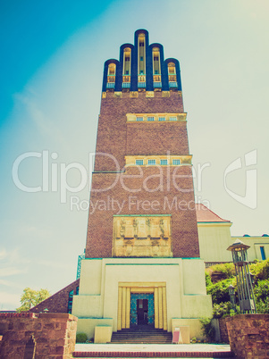 retro look wedding tower in darmstadt