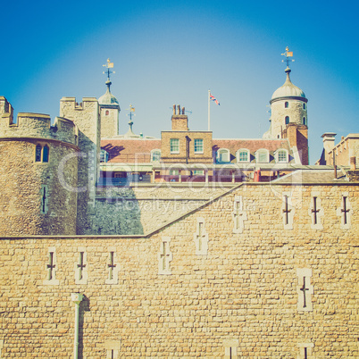 vintage look tower of london