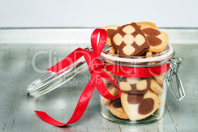 kekse für weihnachten im glas
