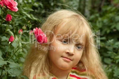 Small girl in the park