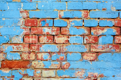 old brick painted wall