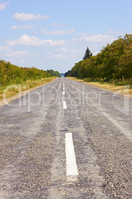 rural asphalted road