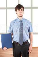 Young businessman with contract