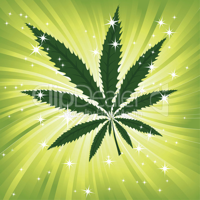 wallpaper with green leavs of cannabis