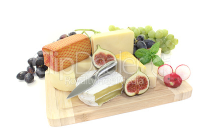 frische Auswahl an Käse