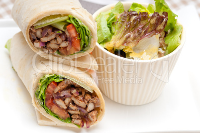 kafta shawarma chicken pita wrap roll sandwich