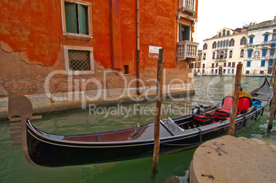 venice italy gondolas on canal