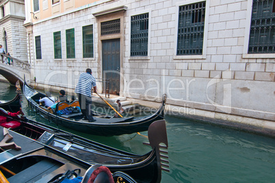 venice italy gondolas on canal