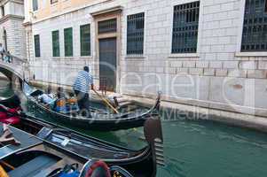 venice italy gondolas on canal