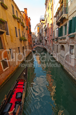 venice italy gondolas on canal