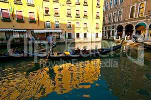 venice italy gondolas on canal
