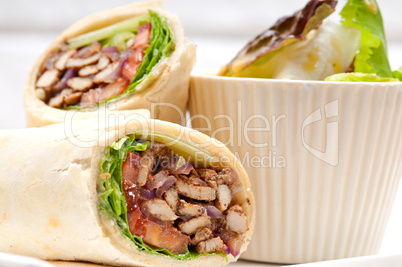 kafta shawarma chicken pita wrap laufrolle sandwich