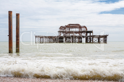 old west pier. brighton, uk