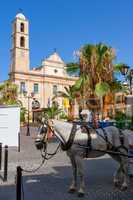 town square. chania, crete, greece