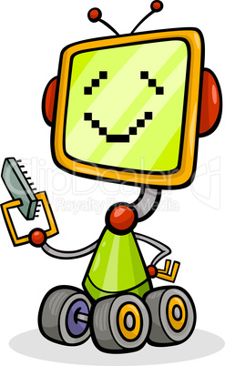 cartoon robot or droid illustration