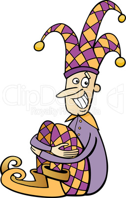 jester clip art cartoon illustration