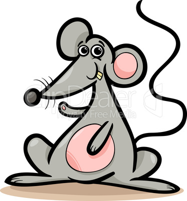 mouse or rat animal cartoon illustration