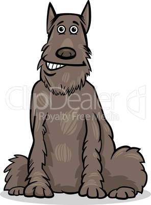 schnauzer dog cartoon illustration