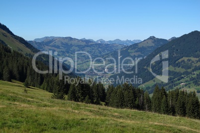 Distant view of Gstaad