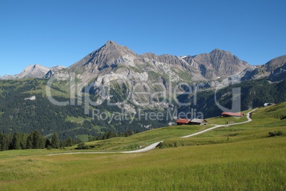 Beautiful landscape in Gsteig bei Gstaad