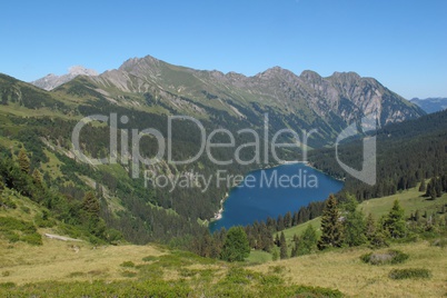 Beautiful blue lake Arnensee