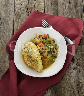 Lemon Chicken With Vegetables