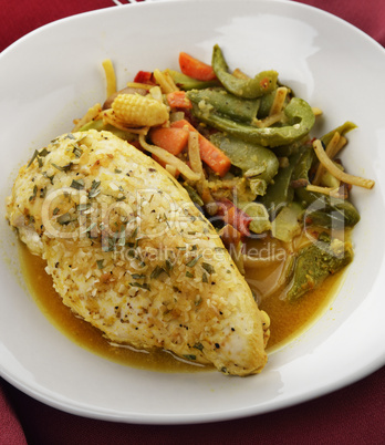 Lemon Chicken With Vegetables
