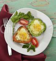 Fried Eggs With Vegetables