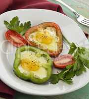 Fried Eggs With Vegetables