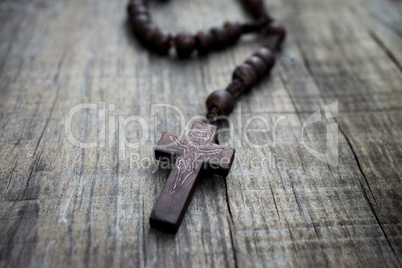 wooden rosary