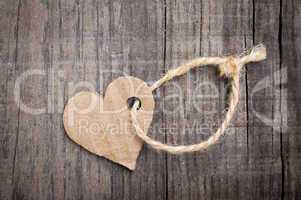 paper heart tag
