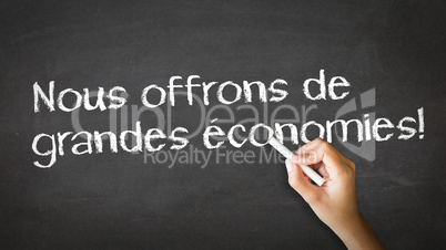 we offer great savings (in french)