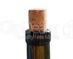 cork in the bottle of wine