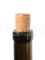 cork in the bottle of wine