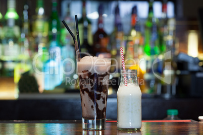 Close up on mouth watering drinks