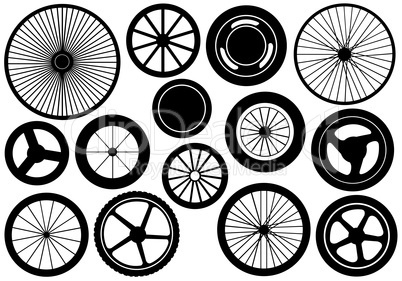 Set Of Different Wheels