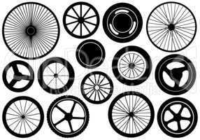 Set Of Different Wheels