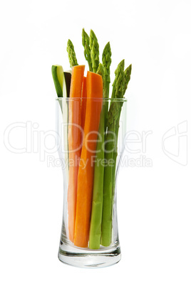low calorie vegetable in glass