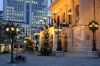 Weihnachten an der Alten Oper in Frankfurt