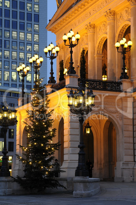 Weihnachten an der Alten Oper in Frankfurt