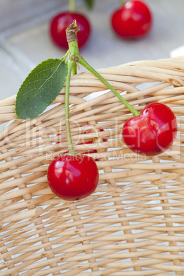 Zwei rote Kirschen