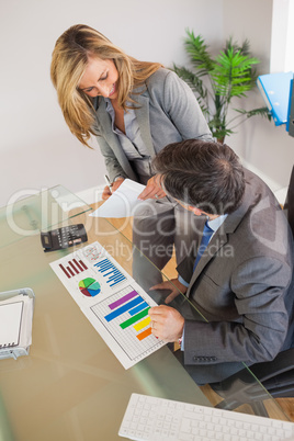 Business team discussing in an office