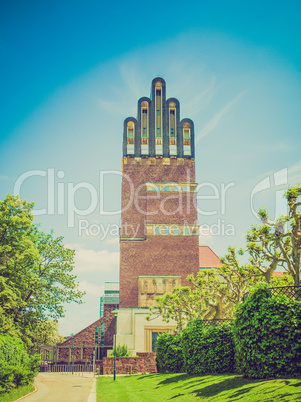 retro look wedding tower in darmstadt