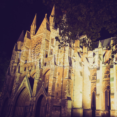 vintage look westminster abbey