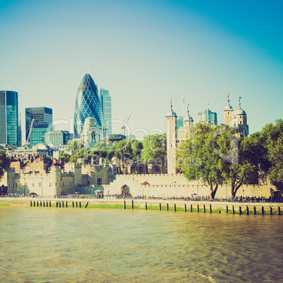 vintage look tower of london