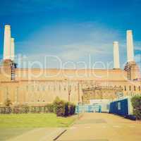 vintage look battersea powerstation london