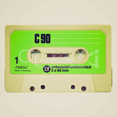 retro look tape cassette