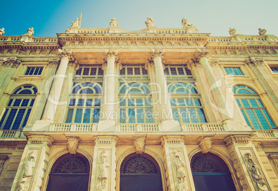 retro look palazzo madama, turin